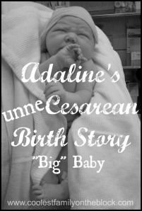 Unnecesarean Birth Story for "big" baby
